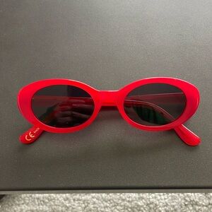 Madewell red sunglasses - never worn